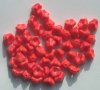 50 7mm Opaque Orange Drop Flowers